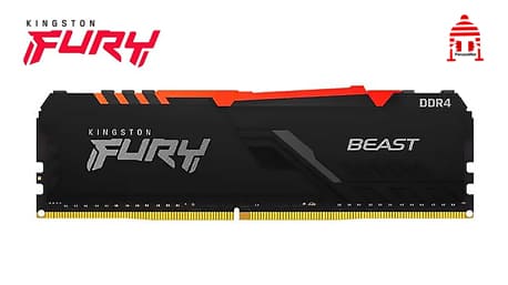 Memoria DDR4 Kingston FURY Beast 3200MHz 16GB RGB